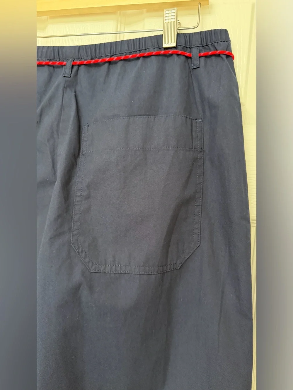 J.Crew Luna Pant with Removable Paracord Navy Size M NWT